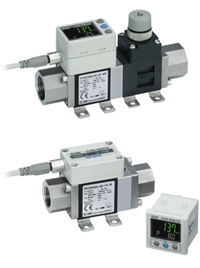 SMC3色顯示　水用數字式流量開關 PF3W